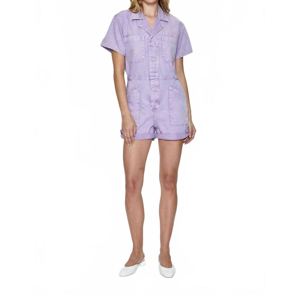 NEW PISTOLA parker romper in purple amethyst snow